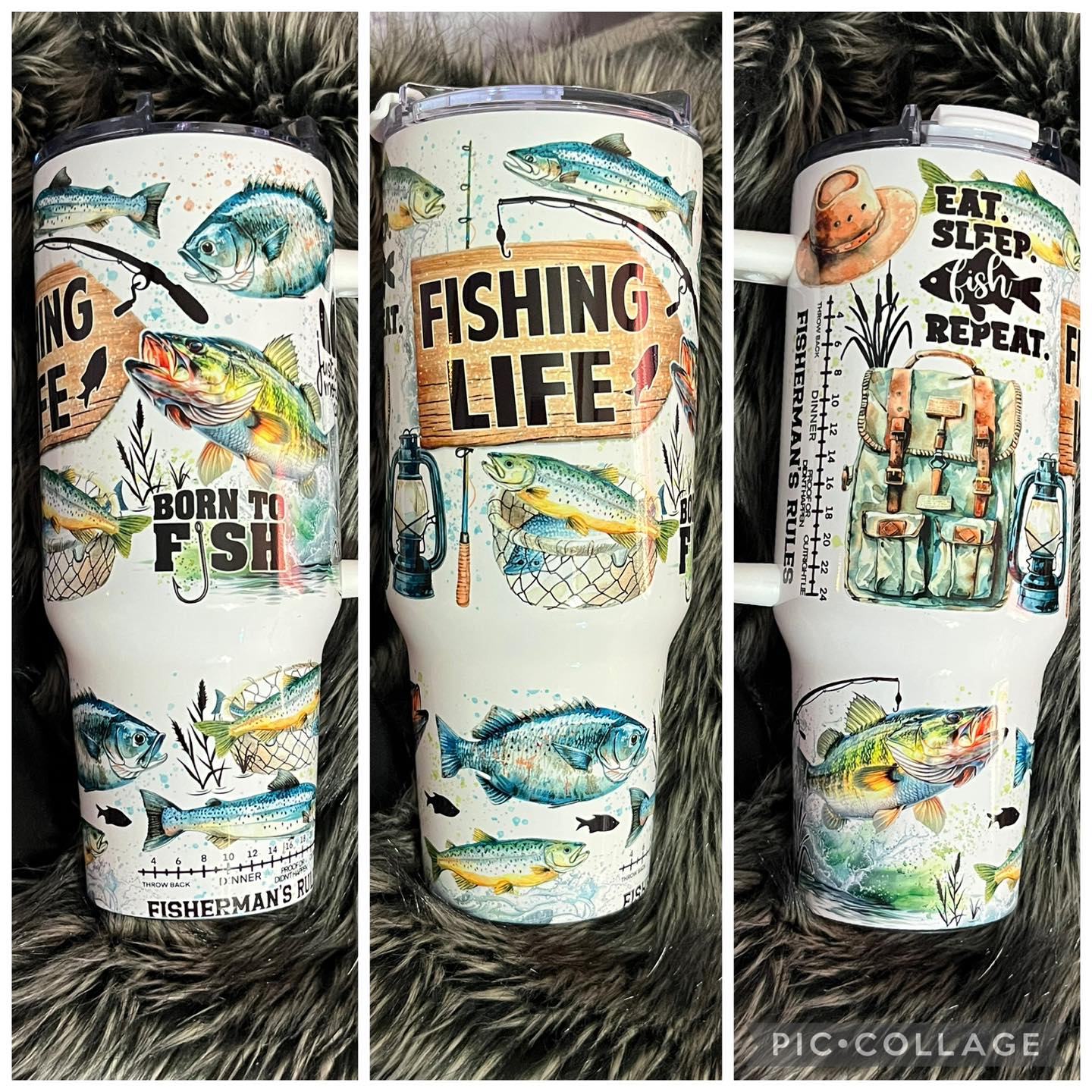 40oz fishing life tumbler