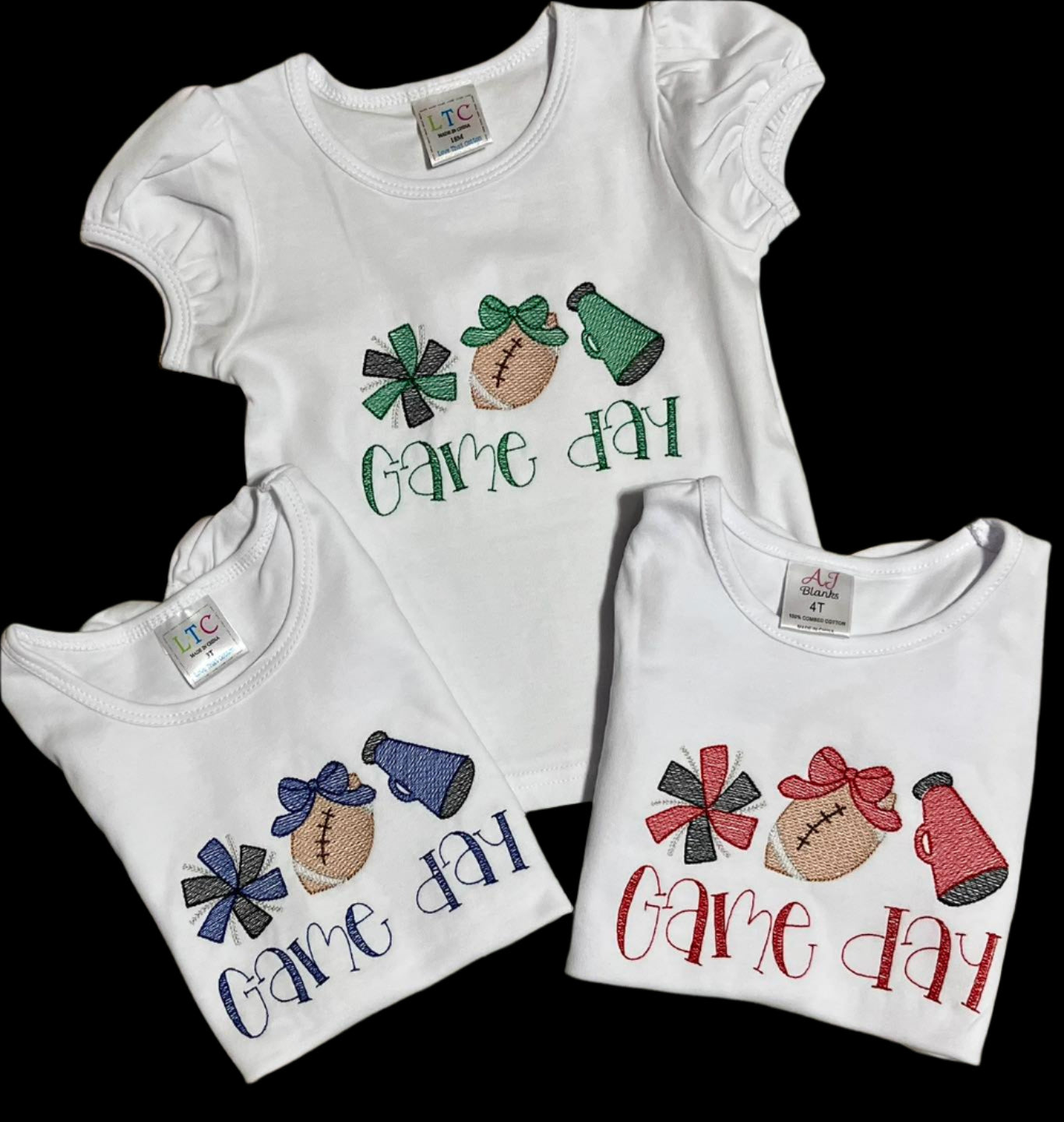 Embroidered Game Day Top