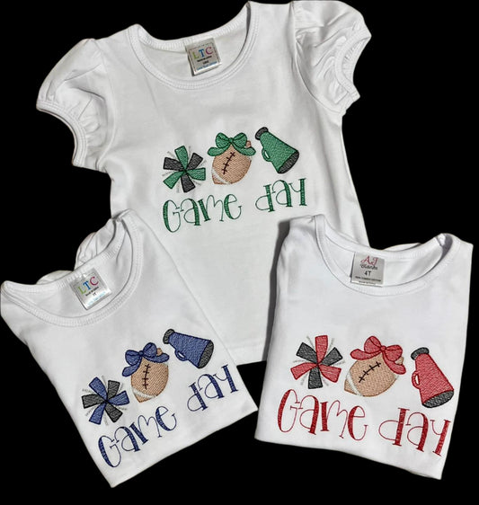 Embroidered Game Day Top