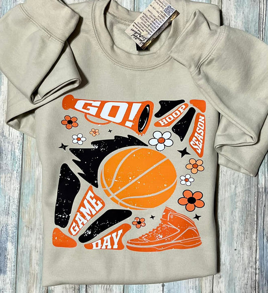 Hoop season retro sweatshirt